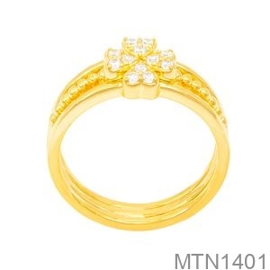 Nhẫn Nữ Vàng Vàng 18K - MTN1401