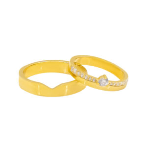Nhẫn Cưới Vàng Vàng 10K(417) - MTNC0454