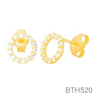 Bông Tai Nữ Vàng Vàng 610 - BTH520