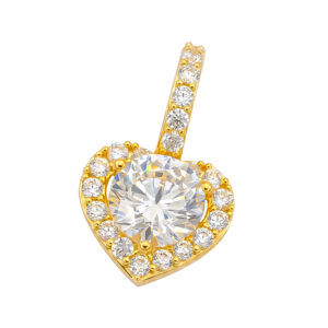 Mặt dây trái tim vàng vàng 18K (750) - MDH519