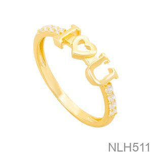 Nhẫn Nữ Vàng Vàng 18K - NLH511