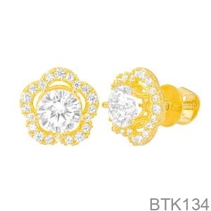 Bông Tai Nữ Vàng Vàng 610 - BTK134