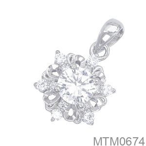 Mặt Dây Nữ Vàng Trắng 10K - MTM0674