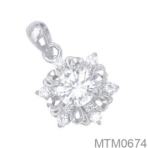 Mặt Dây Nữ Vàng Trắng 10K - MTM0674