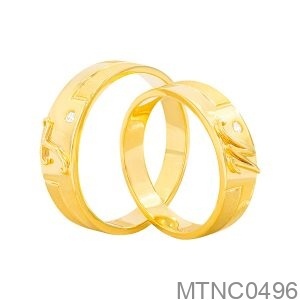 Nhẫn Cưới Vàng Vàng 18K - MTNC0496
