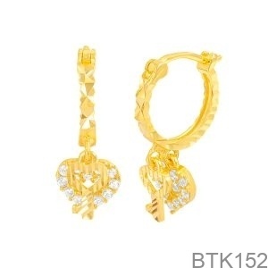 Bông tai Nữ Vàng Vàng 18K(750) - BTK152