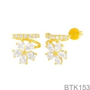Bông tai Nữ Vàng Vàng 18K(750) - BTK153