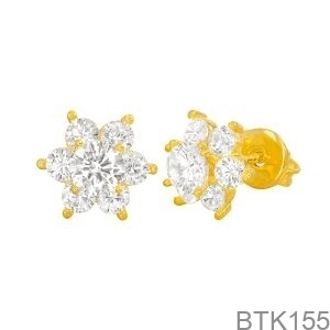Bông tai Nữ Vàng Vàng 18K(750) - BTK155