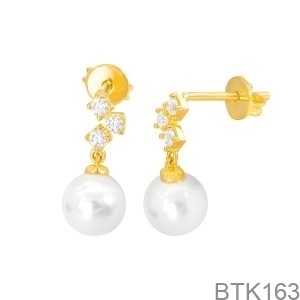 Bông tai Nữ Vàng Vàng 18K(750) - BTK163