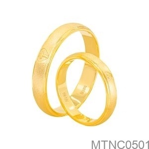 Nhẫn Cưới Vàng Vàng 18K(750) - MTNC0501