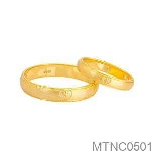 Nhẫn Cưới Vàng Vàng 18K(750) - MTNC0501