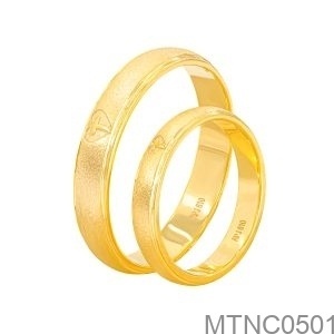 Nhẫn Cưới Vàng Vàng 18K(750) - MTNC0501