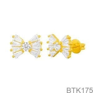 Bông Tai Nữ Vàng Vàng 18K(750) - BTK175