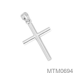 Măt Dây Chuyền Nam Vàng Trắng 14K - MTM0694