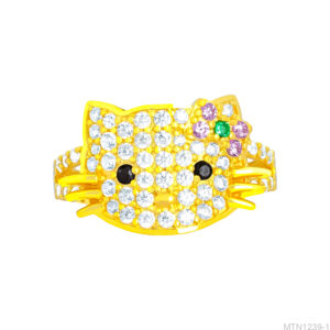 Nhẫn Nữ Hello Kitty Vàng Vàng 18K - MTN1239-1