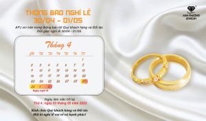 THÔNG BÁO LỊCH NGHỈ LỄ GIỖ TỔ HÙNG VƯƠNG, 30/04 & 01/05