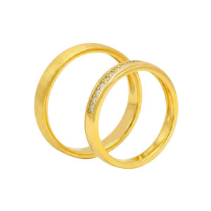 Nhẫn Cưới Kim Cương Vàng Vàng 18K - NC0139-1