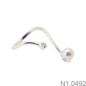 Nhẫn Nữ Vàng Trắng 18K(750) - N1.0492