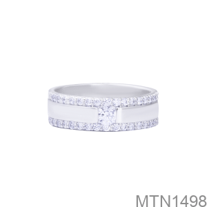 Nhẫn Nữ Vàng Trắng 18K(750) - MTN1498