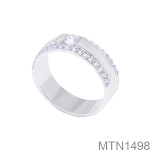 Nhẫn Nữ Vàng Trắng 18K(750) - MTN1498