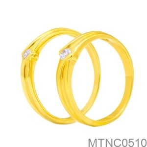 Nhẫn Cưới Vàng Vàng 18K - MTNC0510
