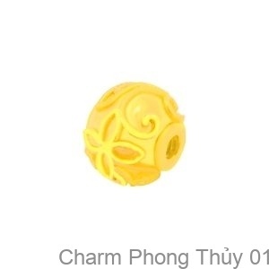 Charm Vàng 999.9 Hình Quả Cầu - Charm Phong Thủy 01