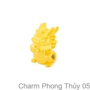 Charm Vàng 999.9 Hình Rồng - Charm Phong Thủy 05