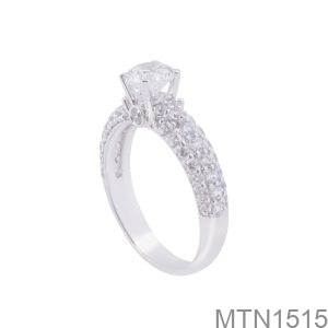 Nhẫn Cầu Hôn Vàng Trắng 18K(750) - MTN1515