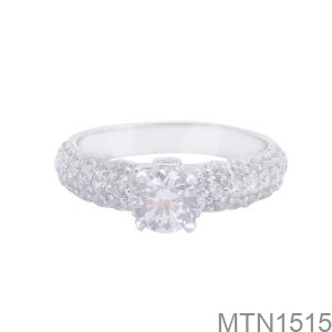 Nhẫn Cầu Hôn Vàng Trắng 18K(750) - MTN1515