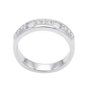 Nhẫn Nam Vàng Trắng 18K - MTN1517