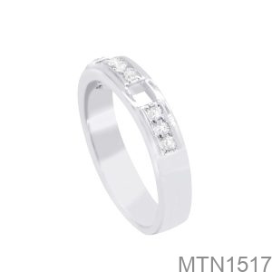 Nhẫn Nam Vàng Trắng 18K - MTN1517