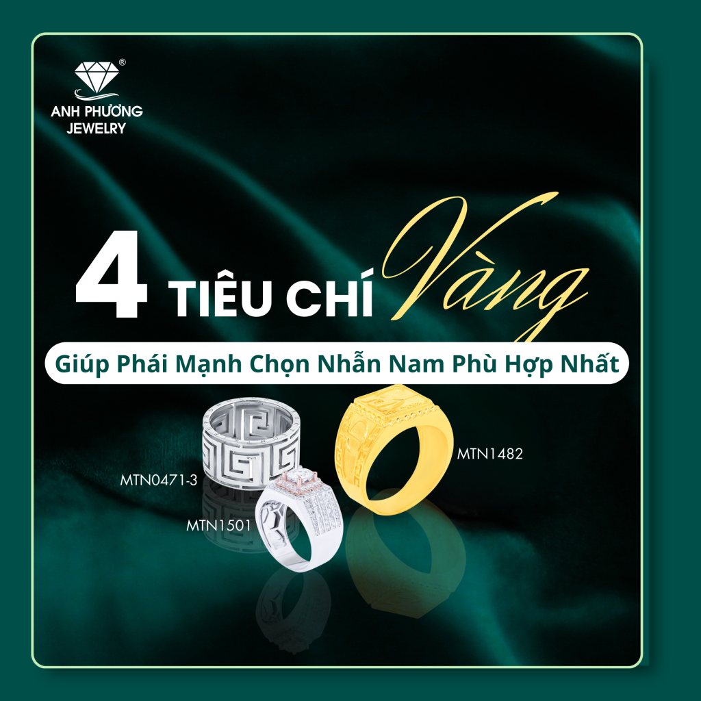 4 “Tiêu Chí Vàng” Giúp Phái Mạnh Chọn Nhẫn Nam Phù Hợp Nhất