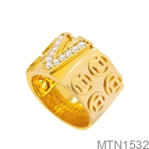 Nhẫn Nam Vàng Vàng 18K - MTN1532