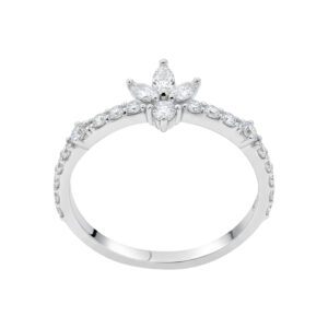 Nhẫn Nữ Vàng Trắng 10K - MTN1543