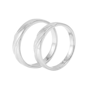 Nhẫn Cưới Vàng Trắng 610 - NC0001-1