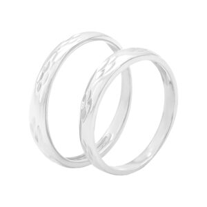 Nhẫn Cưới Vàng Trắng 610 - PNC23-3