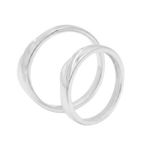 Nhẫn Cưới Vàng Trắng 610 - QNC04-1