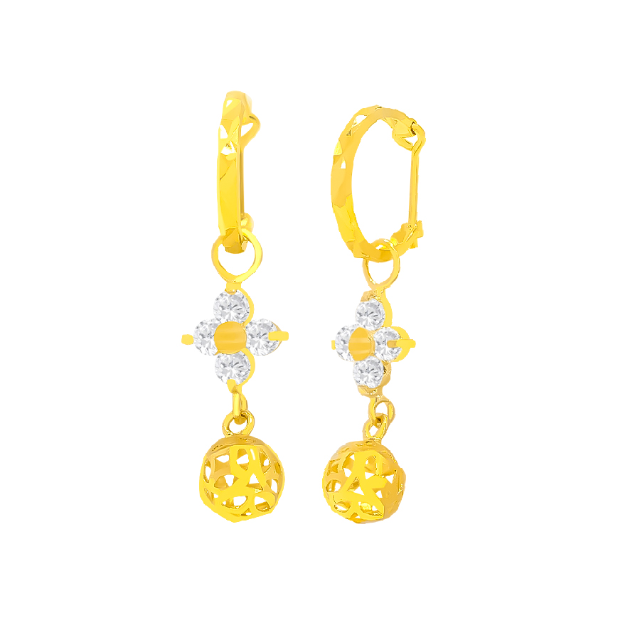 Bông Tai Nữ Vàng Vàng 610 - BTK279