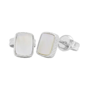 Bông Tai Nữ Vàng Trắng 18K - MTB0369