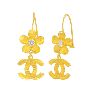 Bông Tai Cưới Vàng Vàng 24K - BTY84