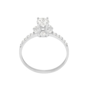 Nhẫn Cầu Hôn Vàng Trắng 10K - MTN1587