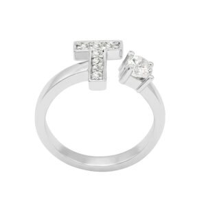 Nhẫn Nữ Vàng Trắng 18K - MTN1601