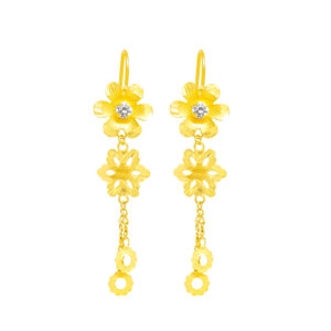 Bông Tai Cưới Vàng Vàng 24K - BTH980