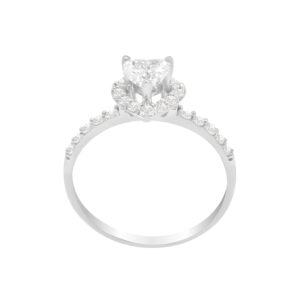 Nhẫn Cầu Hôn Kim Cương CVD Vàng Trắng 10K - MTN1593