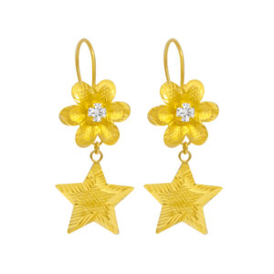 Bông Tai Cưới Vàng Vàng 24K - BTH982