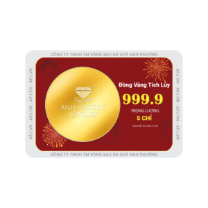 Đồng Vàng Ép Vỉ APJ Vàng 24K 5 Chỉ - EVDV05