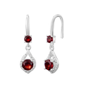 Bông Tai Nữ Vàng Trắng 18K - MTB0377