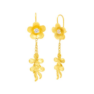 Bông Tai Cưới Vàng Vàng 24K - BTH916