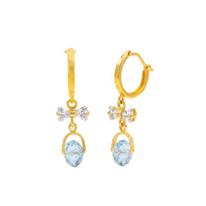 Bông Tai Nữ Vàng Vàng 610 - BTK199