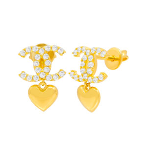 Bông Tai Nữ Vàng Vàng 610 - BTK248